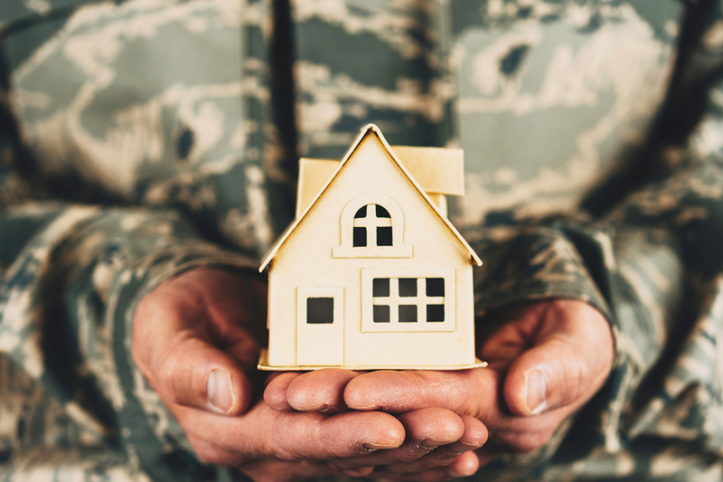 Support counselor with a veteran during planning